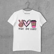 Женская футболка PEACE LOVE CO