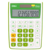 Калькулятор Deli 1238 green