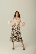 Шелковая юбка Alasia "Леопард"