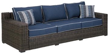 Трехместный плетенный диван As