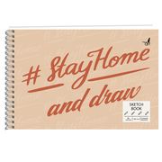 Скетчбук "Stay Home" 80л