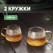 Набор стеклянных чашек для чая