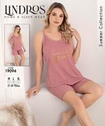 Пижама Lindros W19094L, Розовы