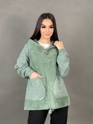 Пальто Azaly fk602, Зеленый