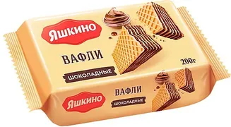 Яшкино Вафли шоколадные, 200 г