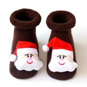 Новогодние плюшевые носки Сант