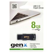 USB флешка GENX, 8 GB, Черный