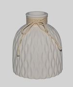 Керамическая ваза ребристая с 