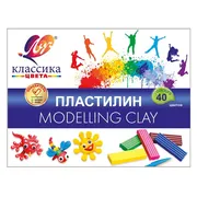 Пластелин классика 40цветов 30