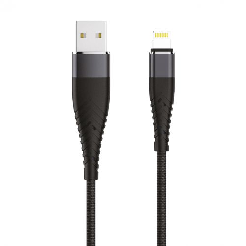 Kabel SOLID, USB 2.0 - lightning, OLMIO, Black, , фото