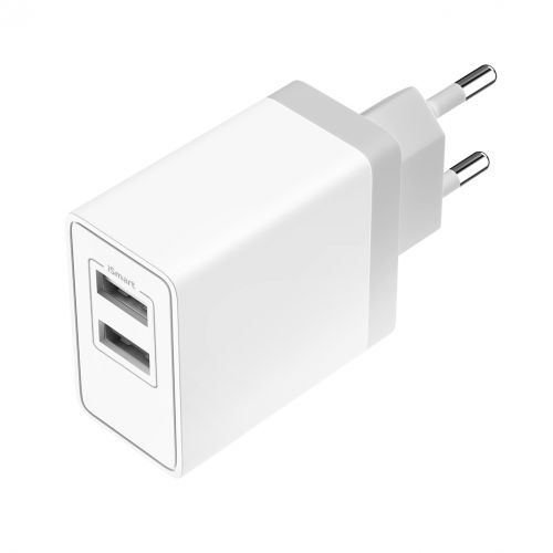 Tarmoqli zaryadchik OLMIO 2USB, 3.4A, Smart IC, купить недорого