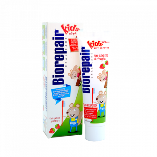 Детская зубная паста Biorepair Kids Strawberry, купить недорого