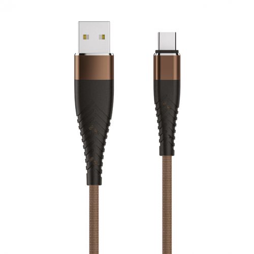 Кабель SOLID, USB 2.0 - Type-C, OLMIO, Cappuccino, , фото