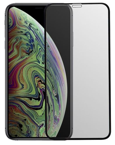 Pixel Full screen (Black) himoya shishasi iPhone Xs Max uchun