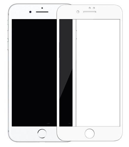 Piko Full Glue (White) himoya shishasi iPhone 8 Plus uchun