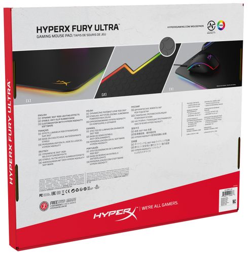 Игровая поверхность HyperX Fury Ultra RGB, sotib olish