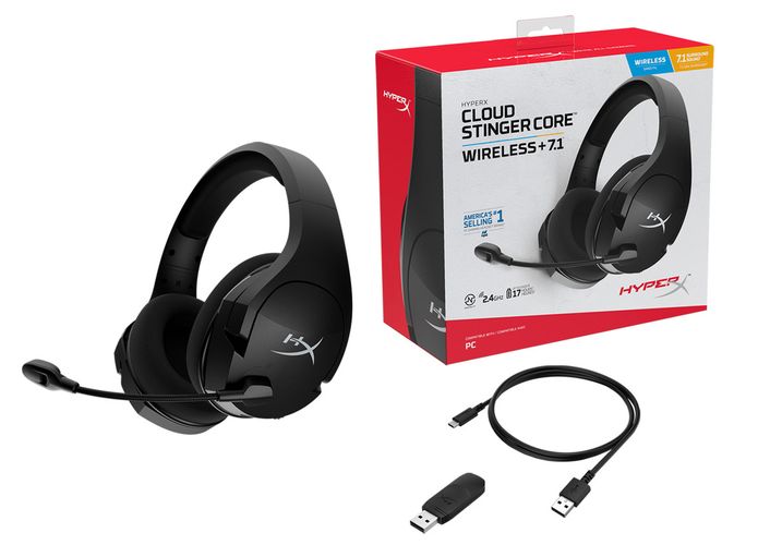 Гарнитура игровая HyperX Cloud Stinger Core Wireless 7.1, foto