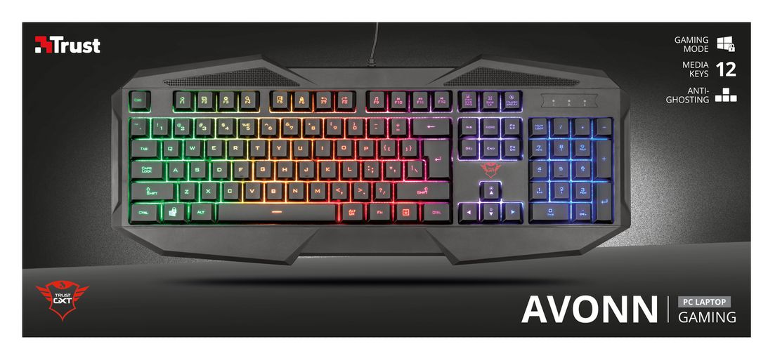 Игровая клавиатура Trust GXT 830-RW Avonn Gaming Keyboard, фото