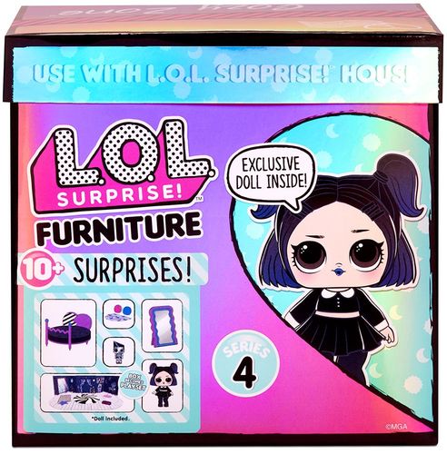 Игровой набор с куклой L.O.L. Surprise! серии "Furniture" - Спальня Леди-Сумерки