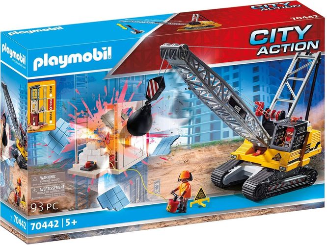 Игровой набор Playmobil - Кабельный экскаватор со строительной секцией, купить недорого