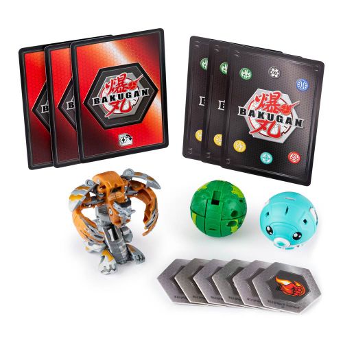 Bakugan.Battle Planet: игровой стартовый набор из трех бакуганов Aurelius Gidronoid