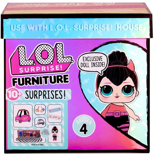 Игровой набор с куклой L.O.L. Surprise! серии "Furniture" - Перчинка с автомобилем