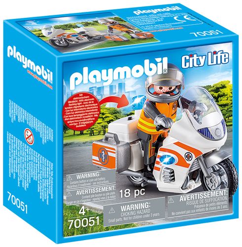 Игровой набор Playmobil - Мотоцикл МНС, купить недорого