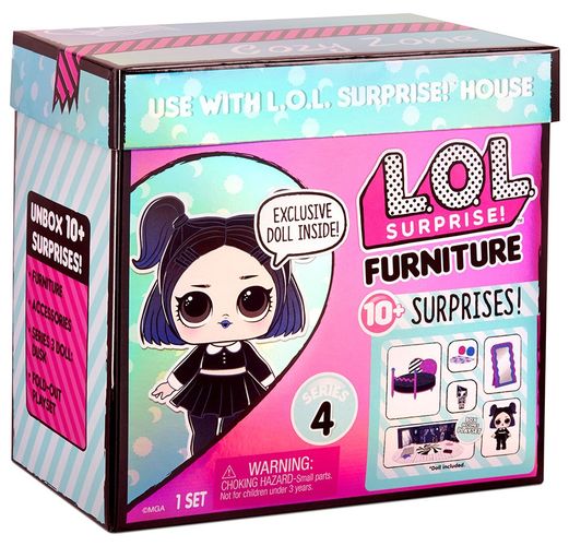 Игровой набор с куклой L.O.L. Surprise! серии "Furniture" - Спальня Леди-Сумерки, O'zbekistonda