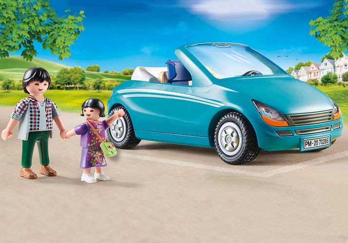 Игровой набор Playmobil - Семья с автомобилем, в Узбекистане