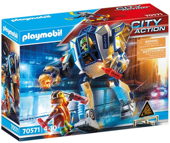 Игровой набор Playmobil - Полицейский робот, купить недорого