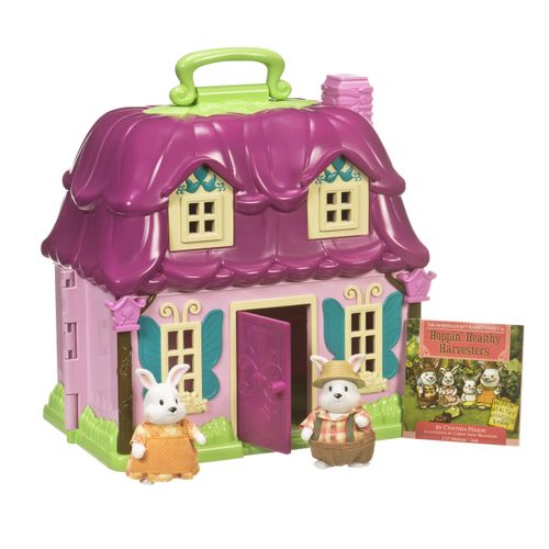 Игровой набор Lil Woodzeez - Цветочный дом и Семья Кроликов