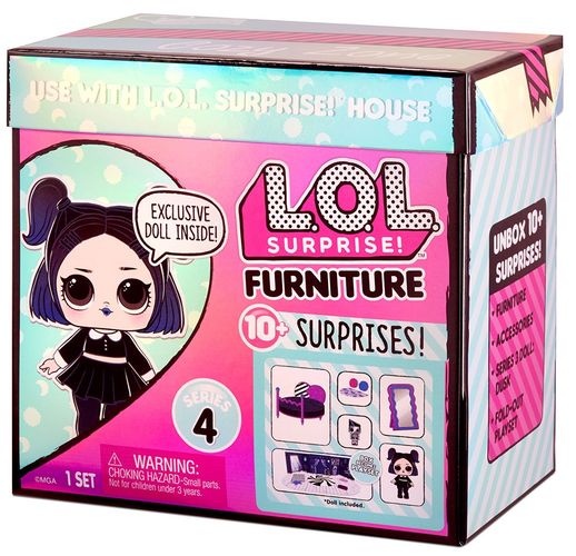 Игровой набор с куклой L.O.L. Surprise! серии "Furniture" - Спальня Леди-Сумерки, arzon