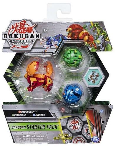 Bakugan Armored Alliance: игровой стартовый набор из трех бакуганов Гидориус Пайрус, фото