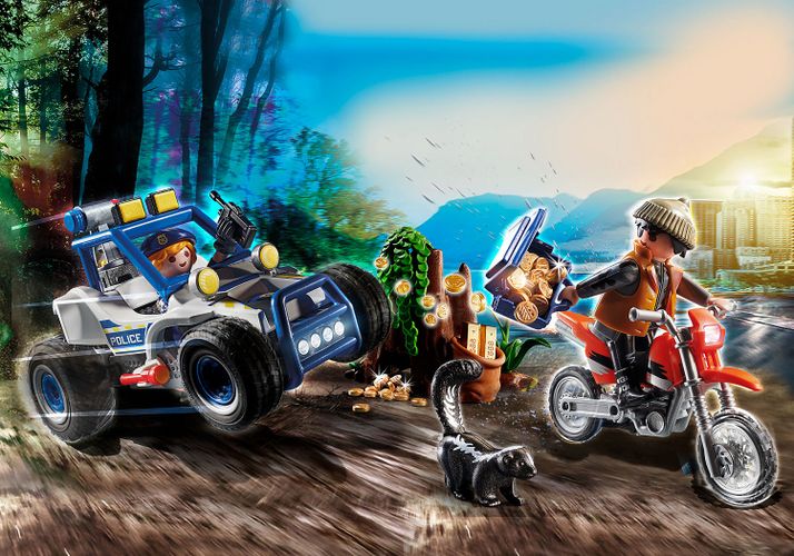 Игровой набор Playmobil - Полицейский внедорожник с похитителем драгоценностей, в Узбекистане