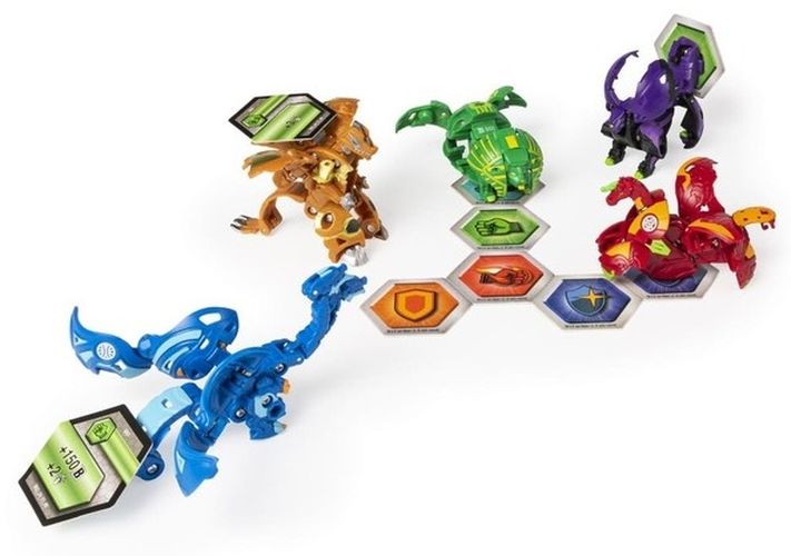 Bakugan.Armored Alliance: игровой боевой набор из четырех бакуганов Ниллиус и Гидориус, купить недорого