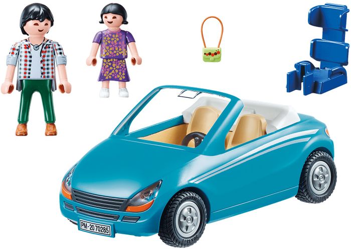 Игровой набор Playmobil - Семья с автомобилем