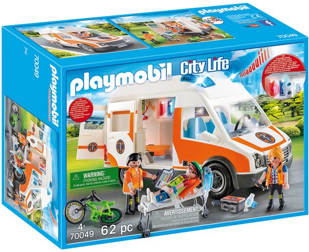 Игровой набор Playmobil - Скорая помощь со светом и звуком, купить недорого