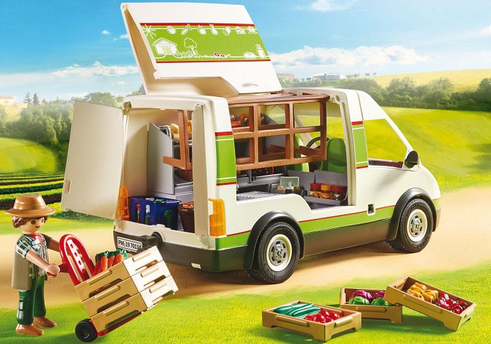 Игровой набор Playmobil - Передвижной фургон с продуктами, фото