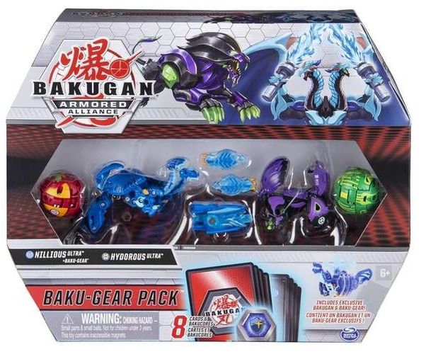 Bakugan.Armored Alliance: игровой боевой набор из четырех бакуганов Ниллиус и Гидориус, фото № 4