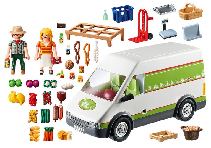 Игровой набор Playmobil - Передвижной фургон с продуктами