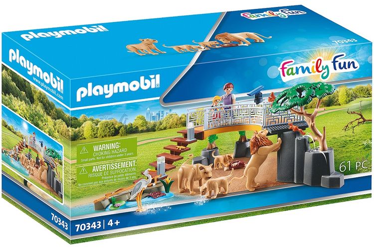Игровой набор Playmobil - Вольер со львами
