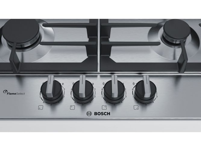 Варочная поверхность газовая BOSCH PCP6A5B90R, Нержавеющая сталь