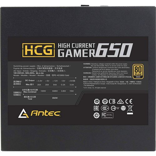 Блок питания Antec HCG650 Gold 0-761345-11632-9, фото