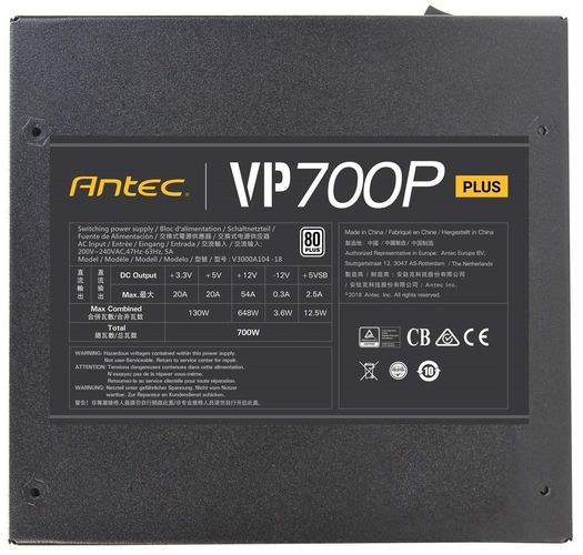 Блок питания Antec Value Power VP700P Plus EC 0-761345-11657-2, foto