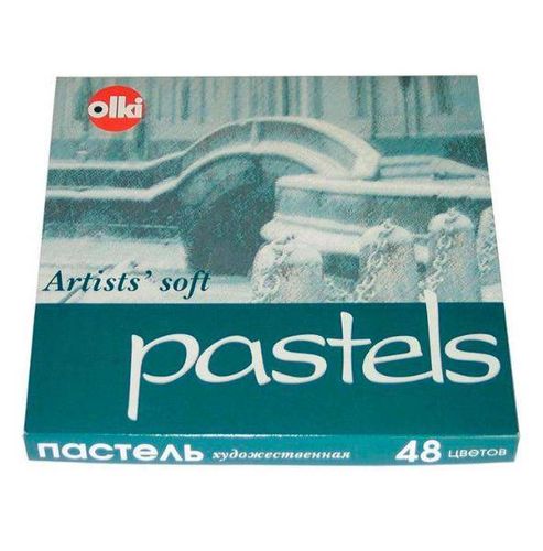 Olki pastel to'plami "Графика", kartonda 48 rang