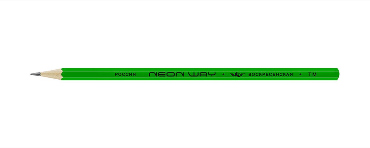 Карандаш графитный неоновый ВКФ Neon way