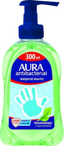 AURA Жидкое мыло с антиб.эф.с подорожн.antibacterial