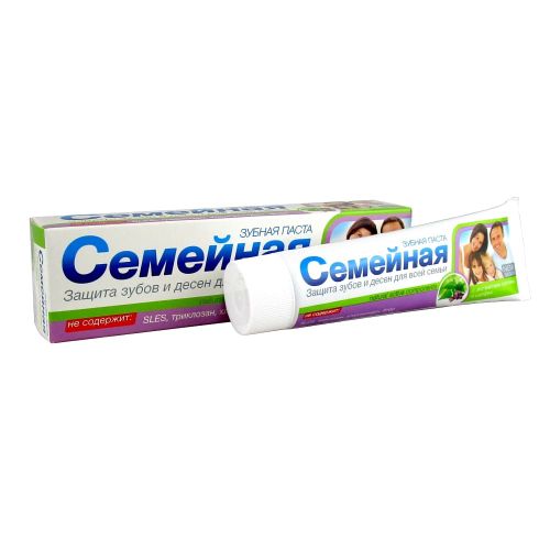 Зубная паста "Семейная" с экстр.крапивы и шалфея