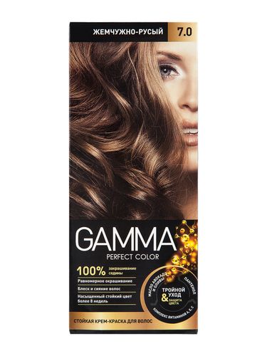 Sochlar uchun bo'yoq "GAMMA PERFECT COLOR" ton 7.0 marvarid malla sariq