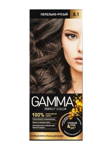 Краска д.вол."GAMMA PERFECT COLOR" тон 8.1 Пепельно-русый